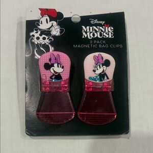 Disney Minnie Mouse Pink and Purple Bag Clips